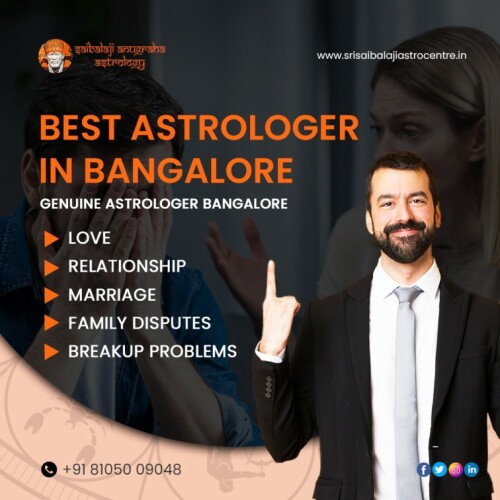 Sri Sai Balaji Astrocentre is the perfect place for people who are feeling depressed or dejected and need help with their future. Contact Today for Health, Marriage, Love, Business, Career Problems Solutions and Get Help. They can offer answers to life's toughest questions.

To consult with the best astrologers in Bangalore, visit Sri Sai Balaji Astrocentre.

Call us: +91 8105009048

Visit our website: https://www.srisaibalajiastrocentre.in/